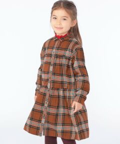 SHIPS / シップス ロング・マキシ丈ワンピース | SHIPS KIDS:100〜130cm / ネル チェック ワンピース