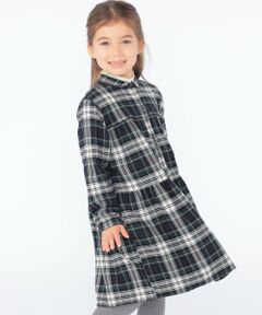 SHIPS / シップス ロング・マキシ丈ワンピース | SHIPS KIDS:100〜130cm / ネル チェック ワンピース