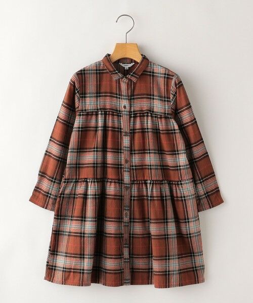 SHIPS / シップス ロング・マキシ丈ワンピース | SHIPS KIDS:100〜130cm / ネル チェック ワンピース | 詳細10