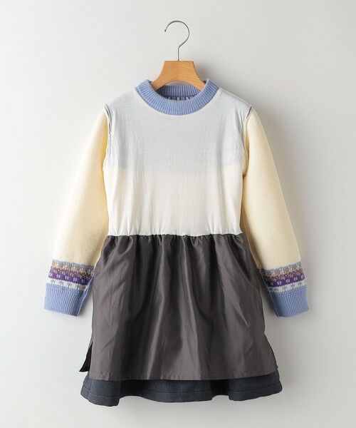 SHIPS / シップス ロング・マキシ丈ワンピース | SHIPS KIDS:90cm / ＜手洗い可能＞ ノルディック レイヤード ワンピース | 詳細6