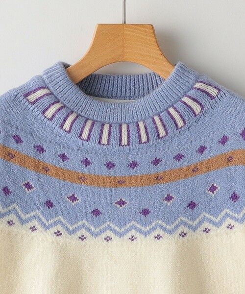 SHIPS / シップス ロング・マキシ丈ワンピース | SHIPS KIDS:100〜130cm / ＜手洗い可能＞ ノルディック レイヤード ワンピース | 詳細10