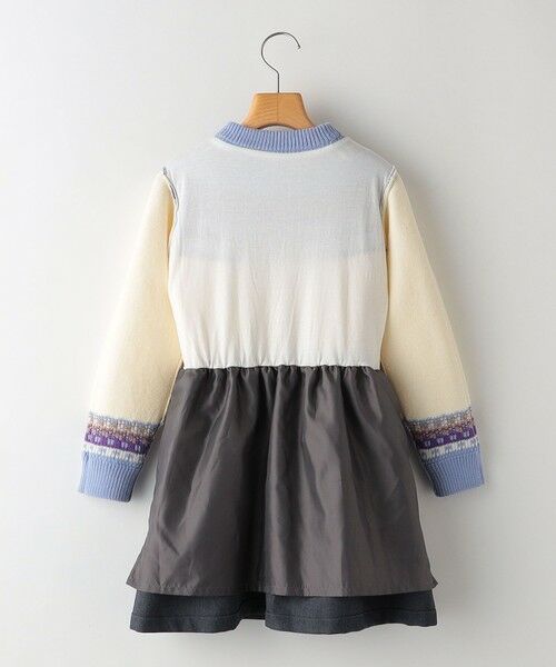 SHIPS / シップス ロング・マキシ丈ワンピース | SHIPS KIDS:100〜130cm / ＜手洗い可能＞ ノルディック レイヤード ワンピース | 詳細14