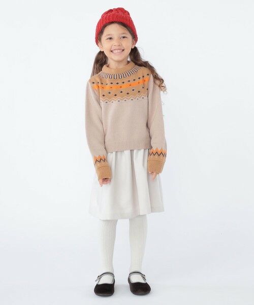 SHIPS / シップス ロング・マキシ丈ワンピース | SHIPS KIDS:100〜130cm / ＜手洗い可能＞ ノルディック レイヤード ワンピース | 詳細22