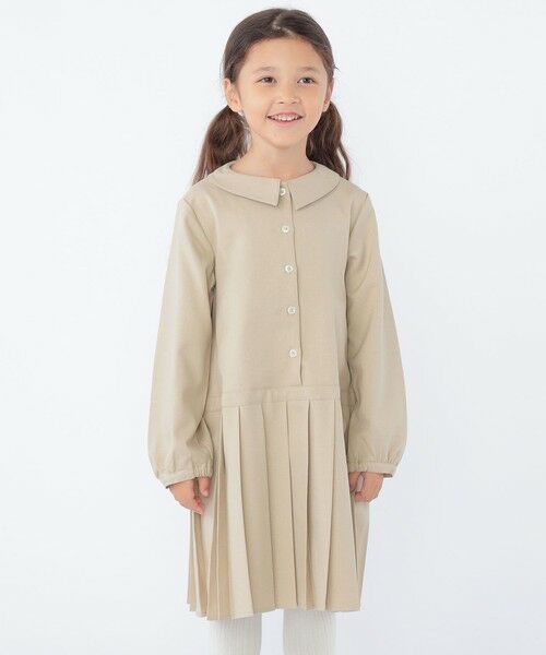 SHIPS / シップス ロング・マキシ丈ワンピース | SHIPS KIDS:100〜130cm / プリーツ 切替 ワンピース | 詳細1