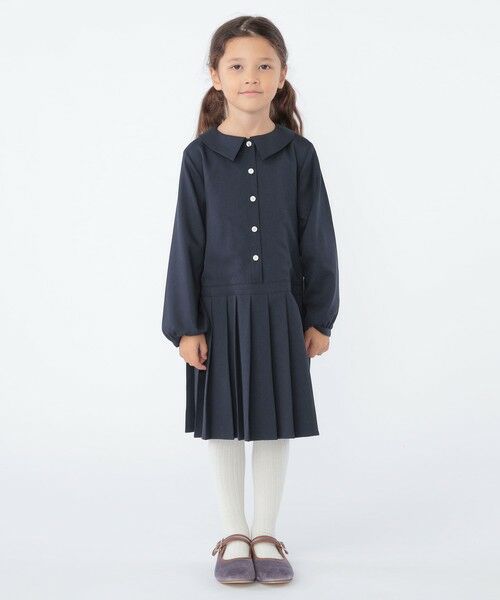 SHIPS / シップス ロング・マキシ丈ワンピース | SHIPS KIDS:100〜130cm / プリーツ 切替 ワンピース | 詳細18