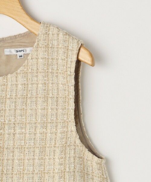 SHIPS / シップス ロング・マキシ丈ワンピース | SHIPS KIDS:140〜150cm / ツイード ジャンパー スカート | 詳細4
