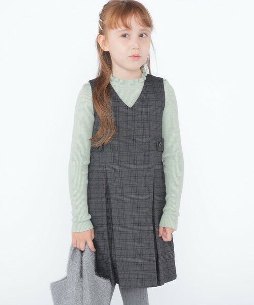 SHIPS / シップス ロング・マキシ丈ワンピース | SHIPS KIDS:100〜130cm / チェック ジャンパー スカート | 詳細2