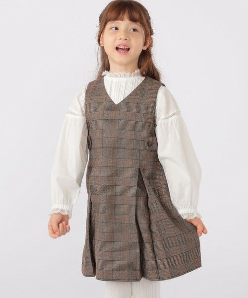 SHIPS / シップス ロング・マキシ丈ワンピース | SHIPS KIDS:100〜130cm / チェック ジャンパー スカート | 詳細21