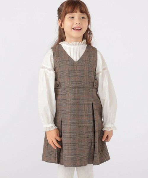 SHIPS / シップス ロング・マキシ丈ワンピース | SHIPS KIDS:100〜130cm / チェック ジャンパー スカート | 詳細22