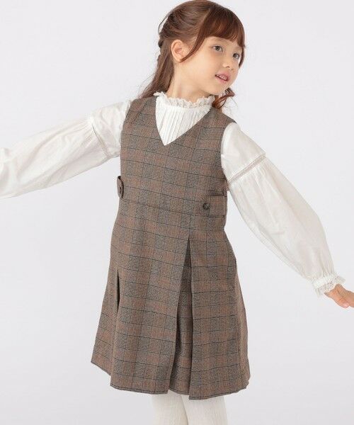 SHIPS / シップス ロング・マキシ丈ワンピース | SHIPS KIDS:100〜130cm / チェック ジャンパー スカート | 詳細23