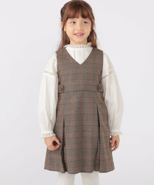 SHIPS / シップス ロング・マキシ丈ワンピース | SHIPS KIDS:100〜130cm / チェック ジャンパー スカート | 詳細24