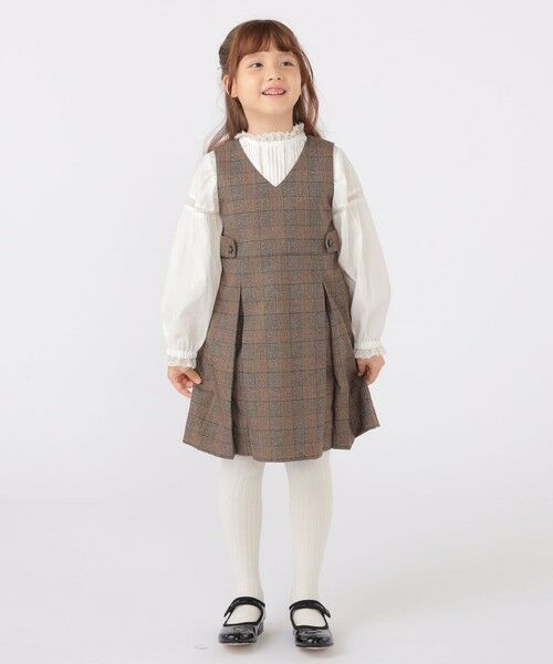 SHIPS / シップス ロング・マキシ丈ワンピース | SHIPS KIDS:100〜130cm / チェック ジャンパー スカート | 詳細28