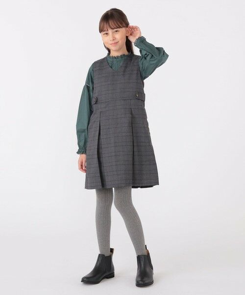 SHIPS / シップス ロング・マキシ丈ワンピース | SHIPS KIDS:140〜150cm / チェック ジャンパー スカート | 詳細6