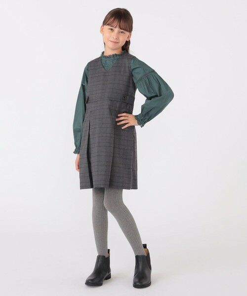 SHIPS / シップス ロング・マキシ丈ワンピース | SHIPS KIDS:140〜150cm / チェック ジャンパー スカート | 詳細7
