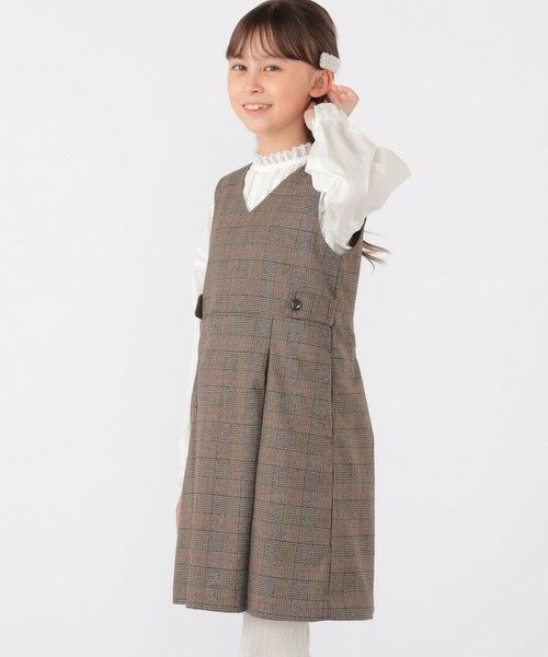 SHIPS / シップス ロング・マキシ丈ワンピース | SHIPS KIDS:140〜150cm / チェック ジャンパー スカート | 詳細20