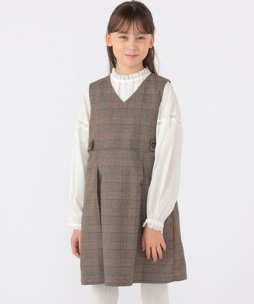 SHIPS / シップス ロング・マキシ丈ワンピース | SHIPS KIDS:140〜150cm / チェック ジャンパー スカート | 詳細18