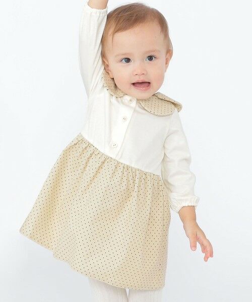 SHIPS / シップス ロング・マキシ丈ワンピース | SHIPS KIDS:80〜90cm / ドット カラー ワンピース | 詳細1