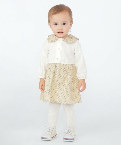 SHIPS / シップス ロング・マキシ丈ワンピース | SHIPS KIDS:80〜90cm / ドット カラー ワンピース | 詳細4