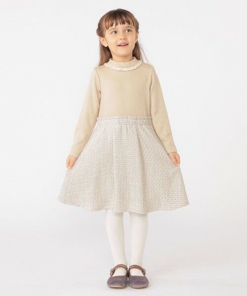 SHIPS / シップス ロング・マキシ丈ワンピース | SHIPS KIDS:100〜130cm / リブ×ファンシー ツイード ワンピース | 詳細8