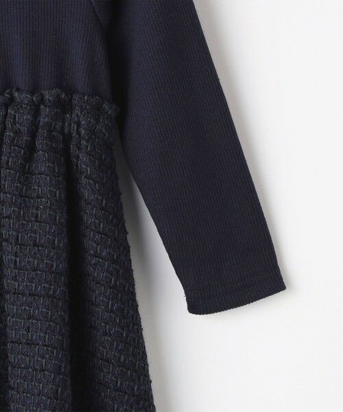 SHIPS / シップス ロング・マキシ丈ワンピース | SHIPS KIDS:100〜130cm / リブ×ファンシー ツイード ワンピース | 詳細22