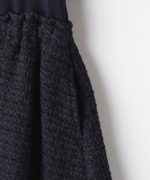 SHIPS / シップス ロング・マキシ丈ワンピース | SHIPS KIDS:100〜130cm / リブ×ファンシー ツイード ワンピース | 詳細23