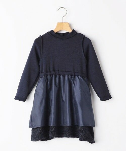 SHIPS / シップス ロング・マキシ丈ワンピース | SHIPS KIDS:100〜130cm / リブ×ファンシー ツイード ワンピース | 詳細25