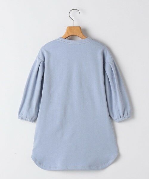 SHIPS / シップス ロング・マキシ丈ワンピース | SHIPS KIDS:100〜130cm / カレッジロゴ フラワー 刺繍 スウェット ワンピース | 詳細9