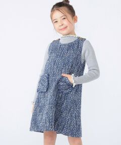 SHIPS / シップス ロング・マキシ丈ワンピース | SHIPS KIDS:100〜130cm / ツイード ジャンパー ワンピース