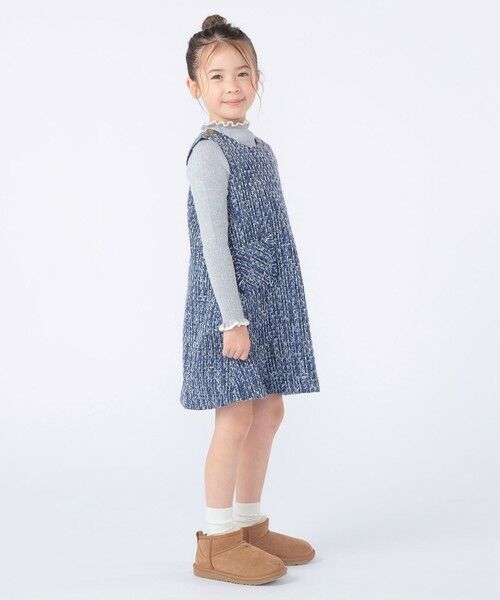 SHIPS / シップス ロング・マキシ丈ワンピース | SHIPS KIDS:100〜130cm / ツイード ジャンパー ワンピース | 詳細18