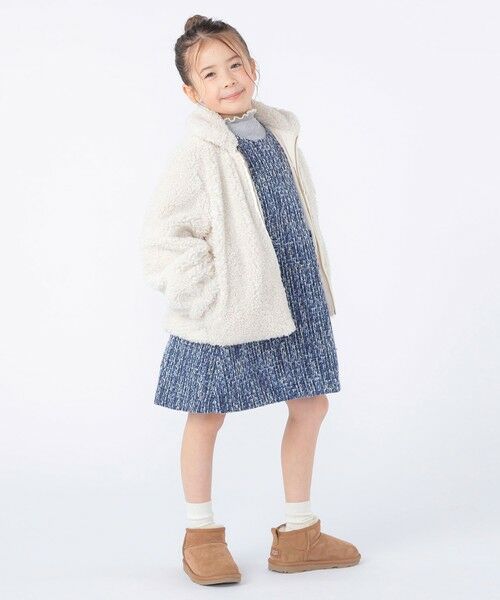 SHIPS / シップス ロング・マキシ丈ワンピース | SHIPS KIDS:100〜130cm / ツイード ジャンパー ワンピース | 詳細22