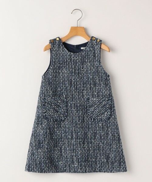 SHIPS / シップス ロング・マキシ丈ワンピース | SHIPS KIDS:100〜130cm / ツイード ジャンパー ワンピース | 詳細24