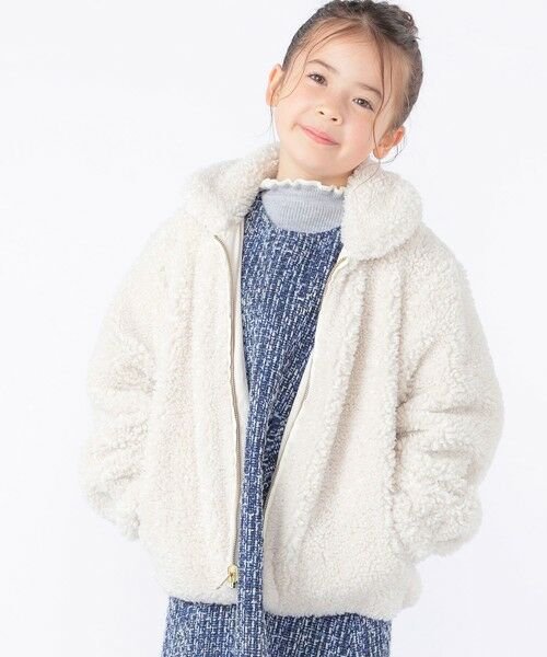 SHIPS / シップス ロング・マキシ丈ワンピース | SHIPS KIDS:100〜130cm / ツイード ジャンパー ワンピース | 詳細12