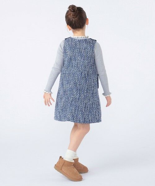 SHIPS / シップス ロング・マキシ丈ワンピース | SHIPS KIDS:100〜130cm / ツイード ジャンパー ワンピース | 詳細14