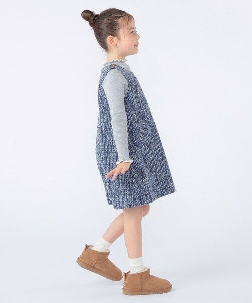 SHIPS / シップス ロング・マキシ丈ワンピース | SHIPS KIDS:100〜130cm / ツイード ジャンパー ワンピース | 詳細15