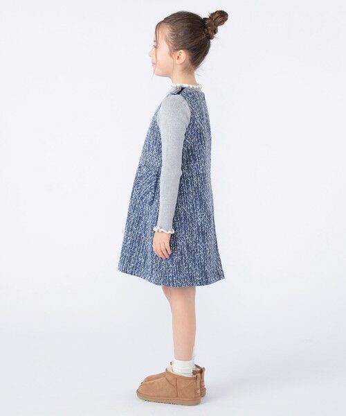SHIPS / シップス ロング・マキシ丈ワンピース | SHIPS KIDS:100〜130cm / ツイード ジャンパー ワンピース | 詳細16