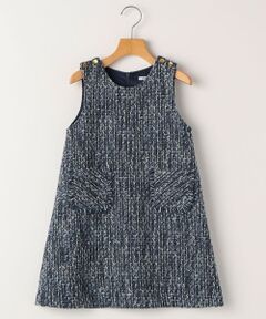 SHIPS / シップス ロング・マキシ丈ワンピース | SHIPS KIDS:140〜150cm / ツイード ジャンパー ワンピース