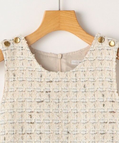 SHIPS / シップス ロング・マキシ丈ワンピース | SHIPS KIDS:140〜150cm / ツイード ジャンパー ワンピース | 詳細2