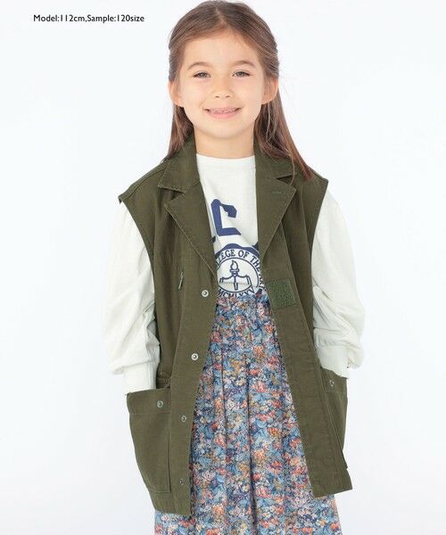 SHIPS / シップス ダウンジャケット・ベスト | 【SHIPS KIDS別注】GOLDENMILLS:100〜140cm / ミリタリー ベスト | 詳細9