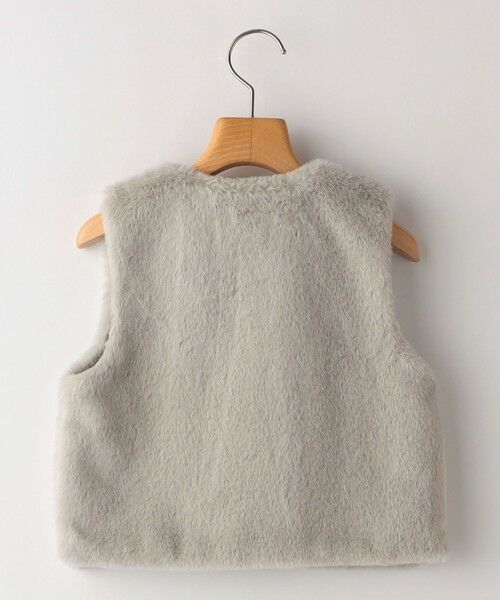 SHIPS / シップス ダウンジャケット・ベスト | SHIPS KIDS:100〜140cm / フェイクファー×リバティ ベスト | 詳細20