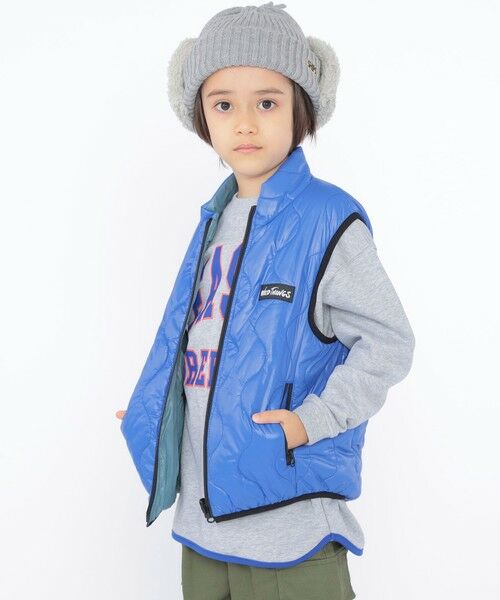 SHIPS / シップス ダウンジャケット・ベスト | 【SHIPS KIDS別注】WILD THINGS:100〜125cm / リバーシブル ベスト | 詳細11