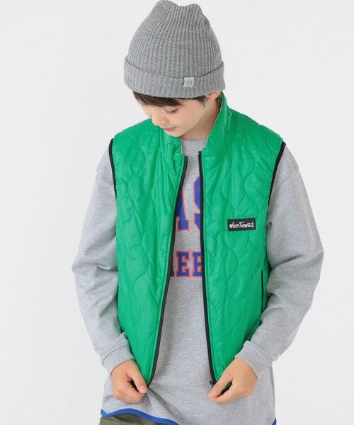 SHIPS / シップス ダウンジャケット・ベスト | 【SHIPS KIDS別注】WILD THINGS:130〜170cm / キルティング リバーシブル ベスト | 詳細1