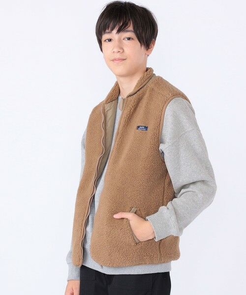 SHIPS / シップス ダウンジャケット・ベスト | SHIPS KIDS:140〜160cm/〈洗濯機可能〉ボア リバーシブル ベスト | 詳細9