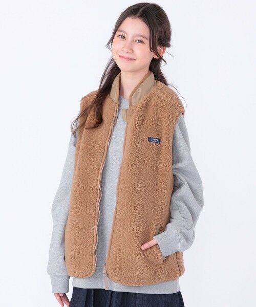 SHIPS / シップス ダウンジャケット・ベスト | SHIPS KIDS:140〜160cm/〈洗濯機可能〉ボア リバーシブル ベスト | 詳細18