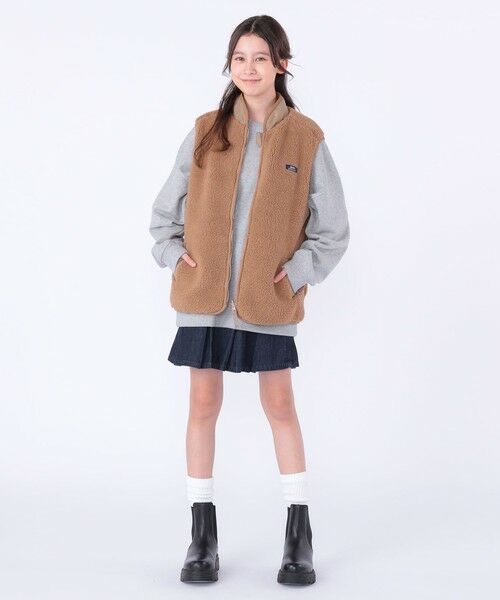 SHIPS / シップス ダウンジャケット・ベスト | SHIPS KIDS:140〜160cm/〈洗濯機可能〉ボア リバーシブル ベスト | 詳細20