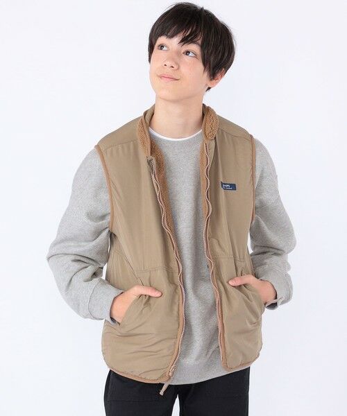 SHIPS / シップス ダウンジャケット・ベスト | SHIPS KIDS:140〜160cm/〈洗濯機可能〉ボア リバーシブル ベスト | 詳細11