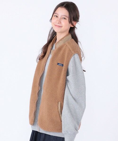 SHIPS / シップス ダウンジャケット・ベスト | SHIPS KIDS:140〜160cm/〈洗濯機可能〉ボア リバーシブル ベスト | 詳細17