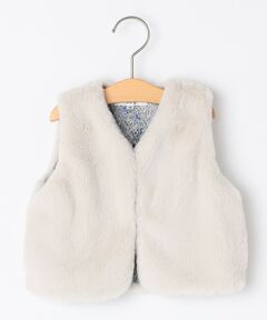SHIPS / シップス ダウンジャケット・ベスト | SHIPS KIDS:85〜95cm / フェイクファー リバティ ベスト