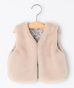 SHIPS / シップス ダウンジャケット・ベスト | SHIPS KIDS:85〜95cm / フェイクファー リバティ ベスト
