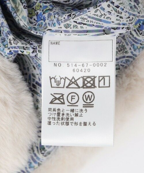 SHIPS / シップス ダウンジャケット・ベスト | SHIPS KIDS:85〜95cm / フェイクファー リバティ ベスト | 詳細10