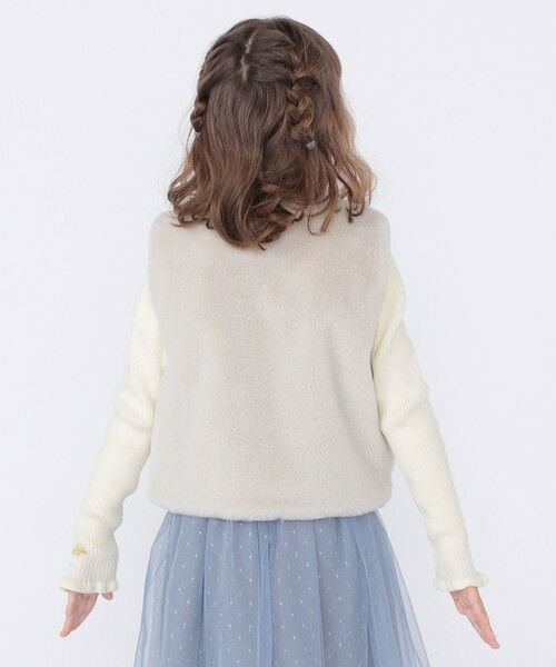 SHIPS / シップス ダウンジャケット・ベスト | SHIPS KIDS:100〜140cm / フェイクファー リバティ ベスト | 詳細4